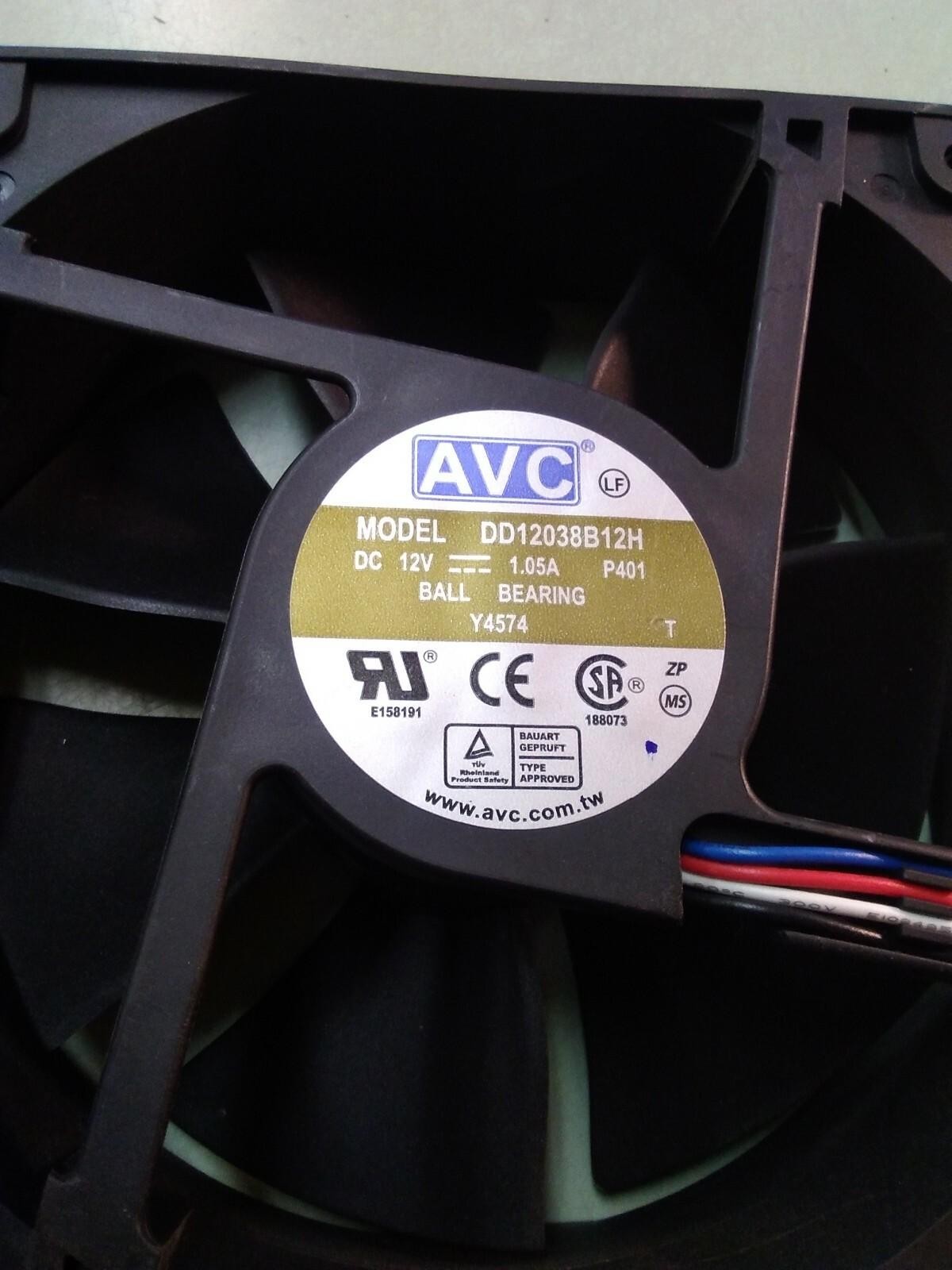 LOT OF 2 Server Cooling FANS DD12038B12H 12V 1.05A