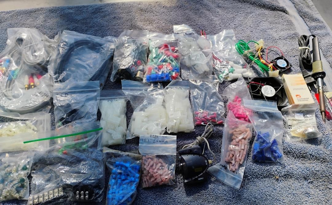 Electronic Parts Lot Connectors Switches Cables Plus