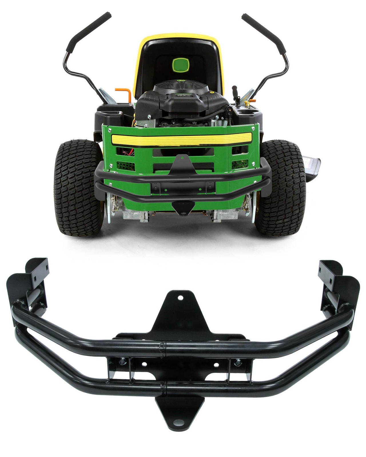 NIXFACE Rear Bumper Bar W/Hitch Kit Zero-Turn Mowers Replacement Compatible w…
