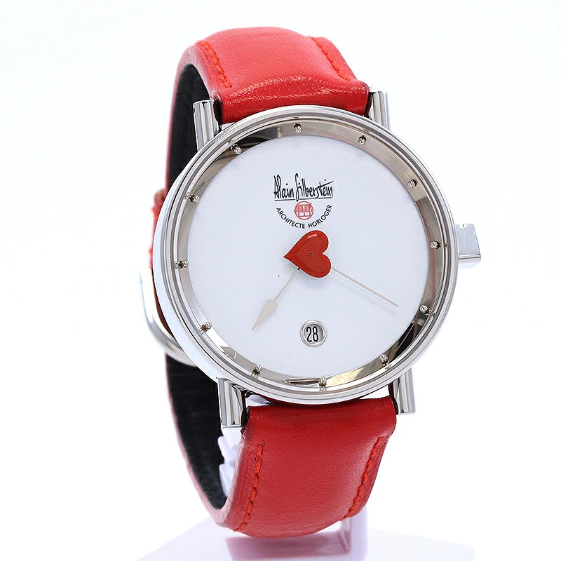 Alain Silberstein Klub Valentine Wristwatch White Dial Stainless Steel