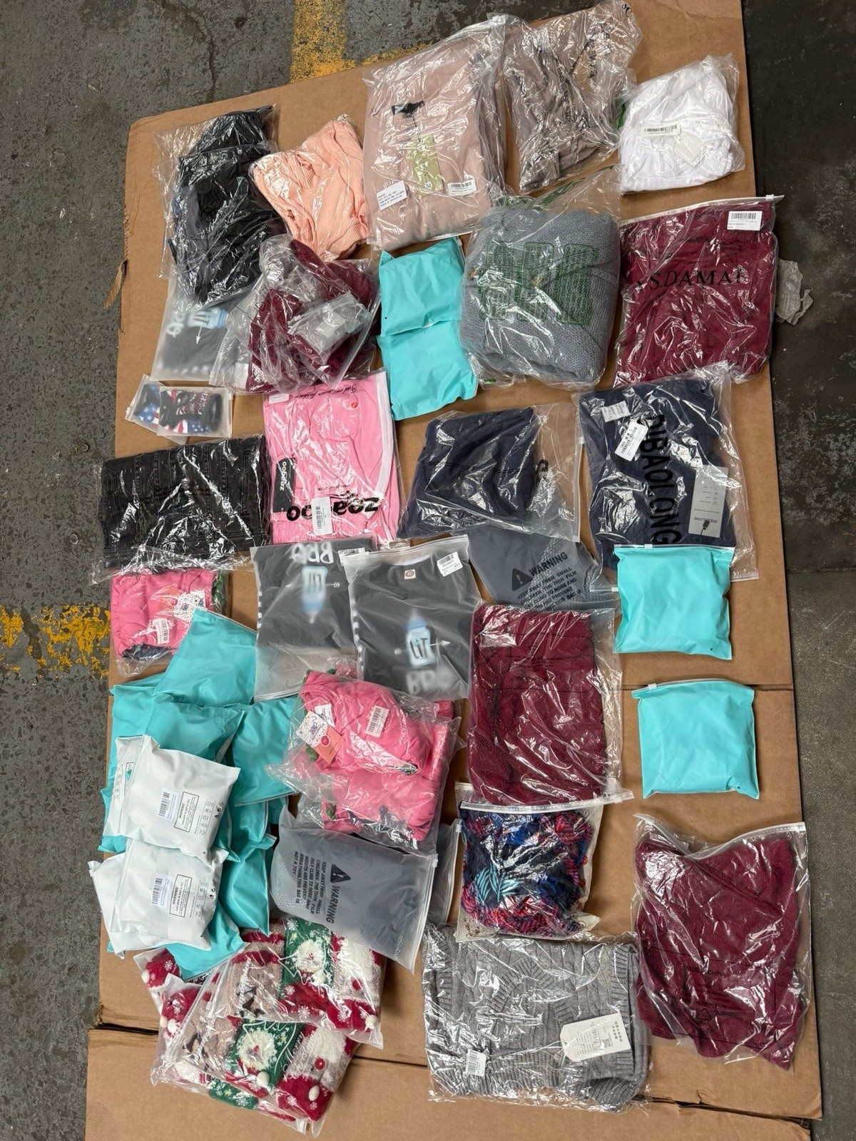 Amazon Wholesale Lot Of 190 Lingerie Shirts Jogger Scarves Less Than $2.00 Each