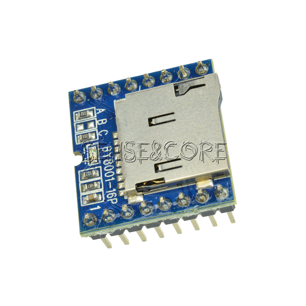 Micro SD TF U-Disk BY8001-16P MP3 Player Arduino Audio Voice Module Board-