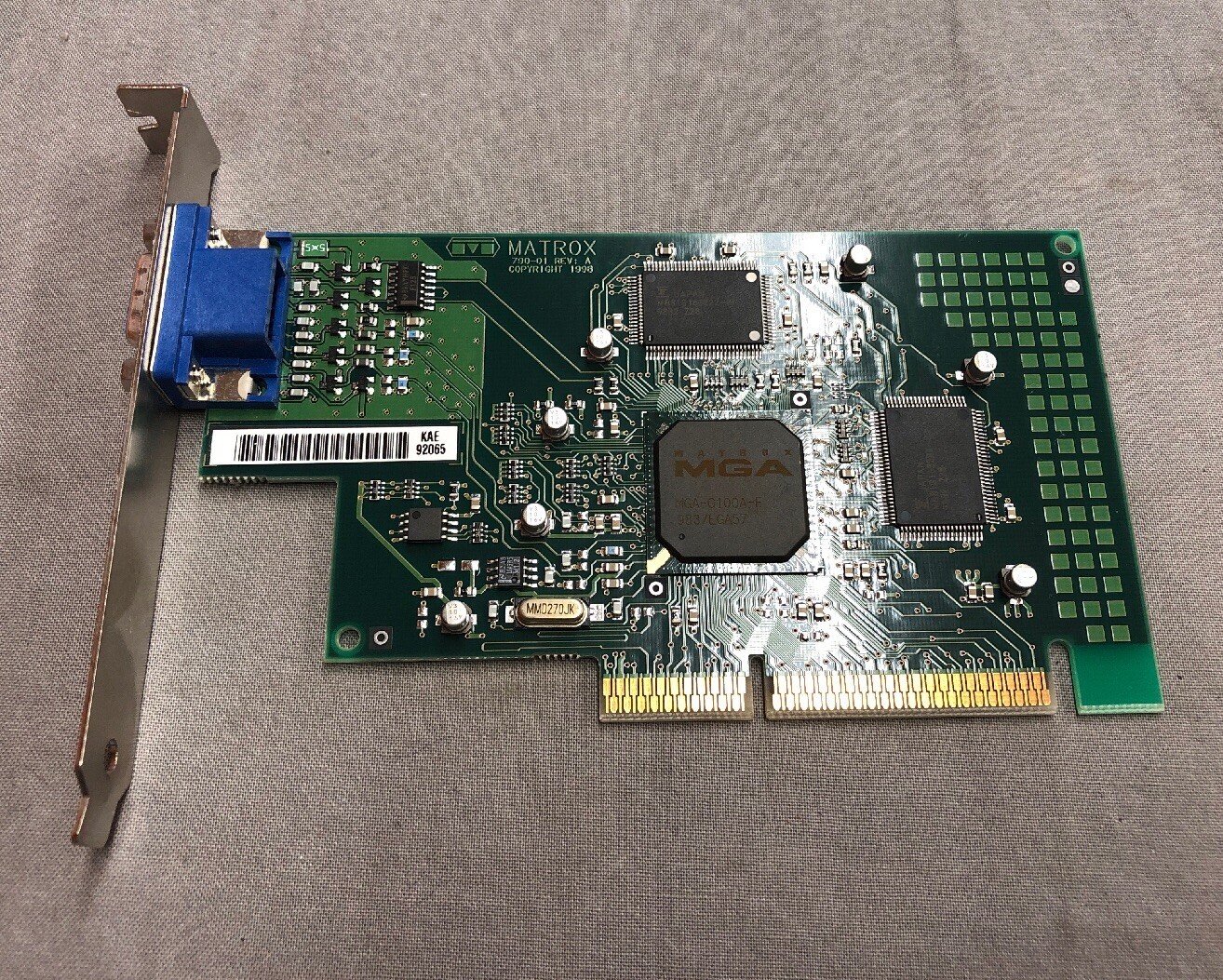 MATROX 790-01 REV A G100A/4/CPQ 332887-002 328011-001 VIDEO CARD