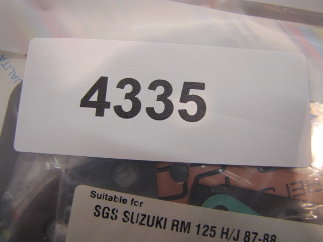 GASKET SET SUZUKI RM125 H/J 87-88