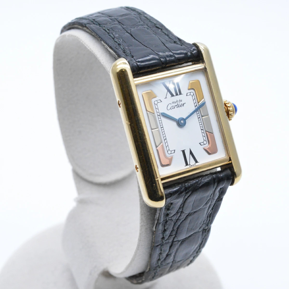 Cartier 5057001 Must Tank SM Vermeil Quartz Women’s Watch Square White Dial