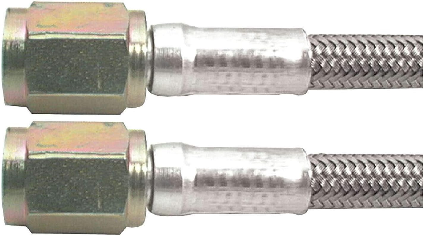 Allstar Performance AN Hose Assembly, 36 in Long, 3 AN Hose, 3 AN Straight Femal