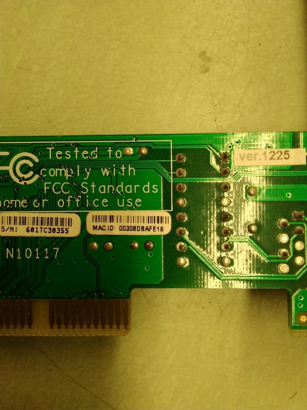 141121100201B BELKIN PCI 10/100TX ETHERNET NETWORK CARD