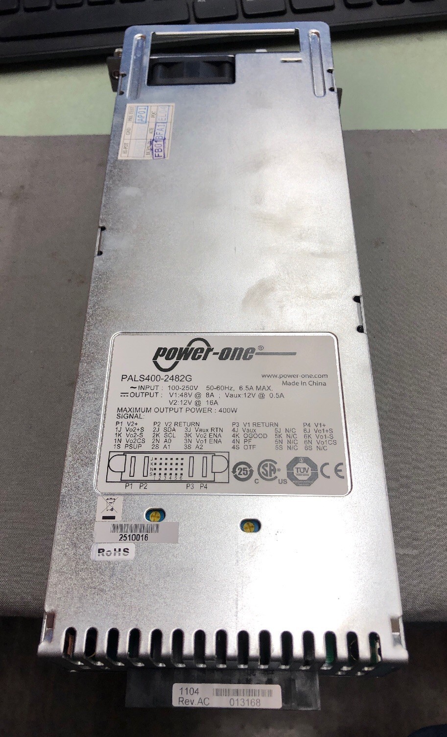 Power-One PALS400-2482G 400W Server Power Supply 100-250V 50-60Hz 6.5A