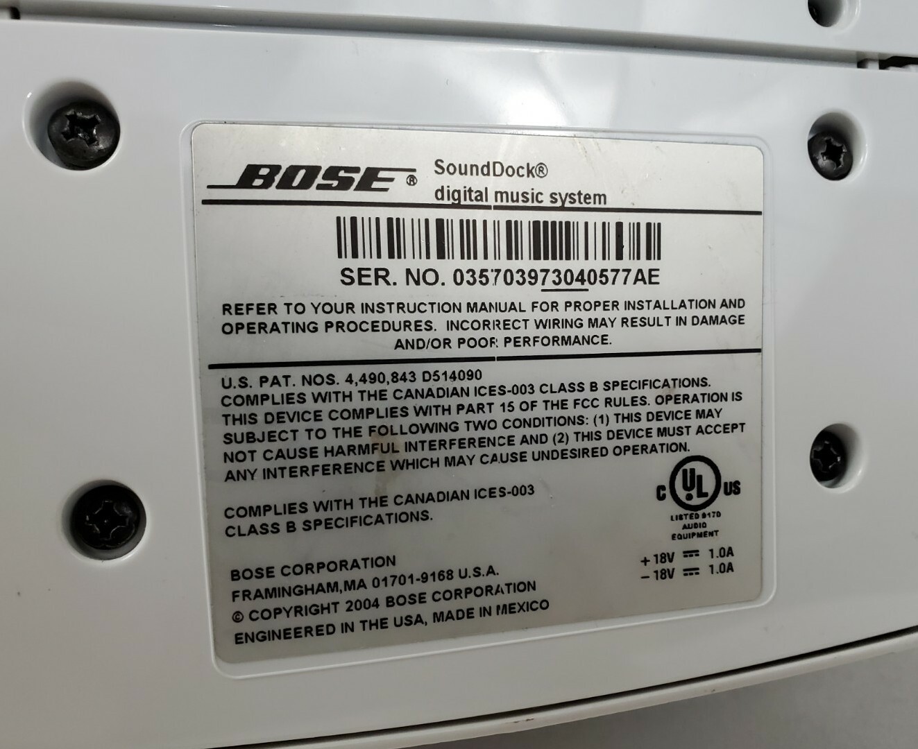 Bose Sounddock Series I Digital Music Systems, for Parts or Repair – Lot of 2