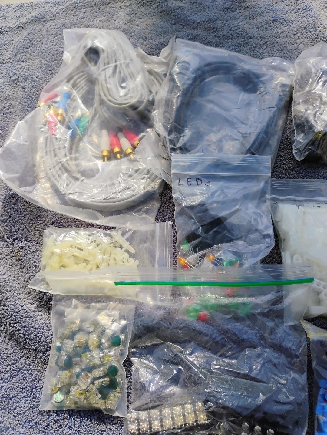 Electronic Parts Lot Connectors Switches Cables Plus