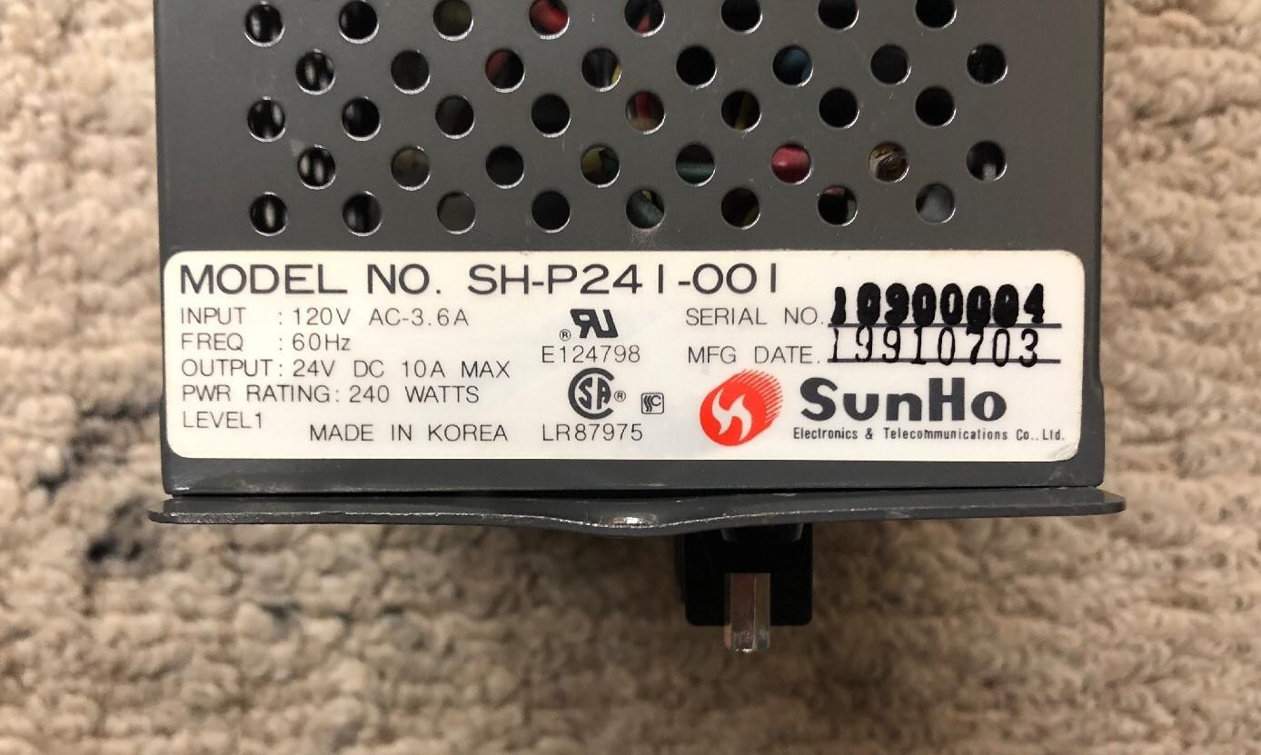 Executone Isoetec SH-P24I-00I GPS-6A 2994101 1832/3672 AC/DC Power Supply