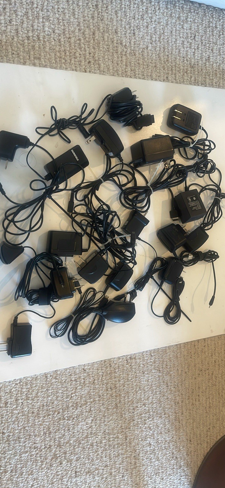 16 Junk Drawer Lot of Miscellaneous Assorted Phone Cell Phone Chargers