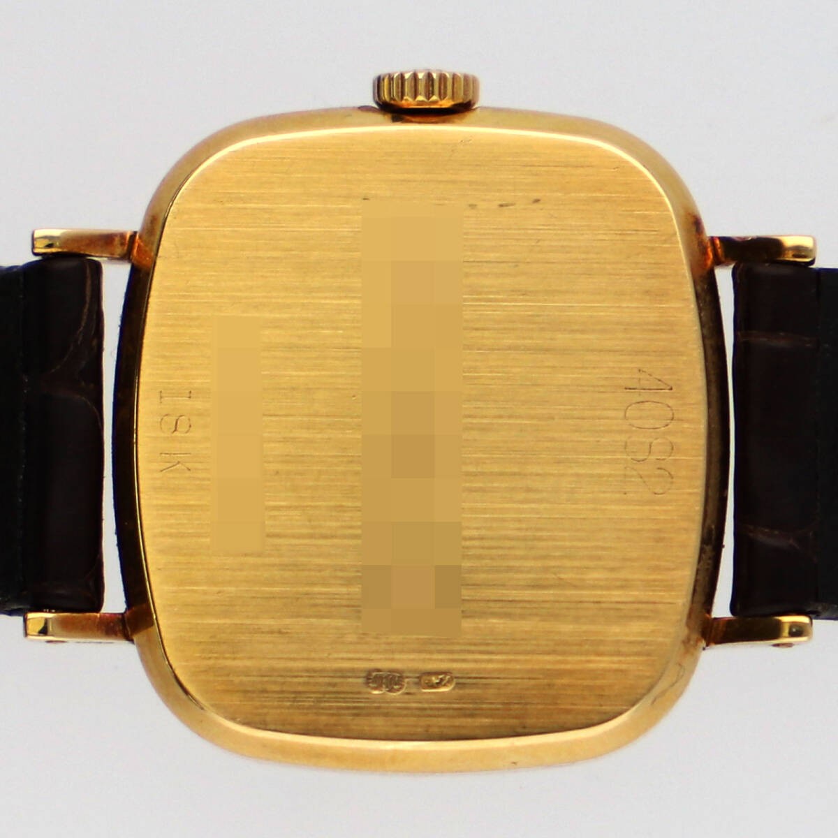 ROLEX 4082 Cellini Gold Dial YG Leather Manual Winding Ladies Watch Accessary