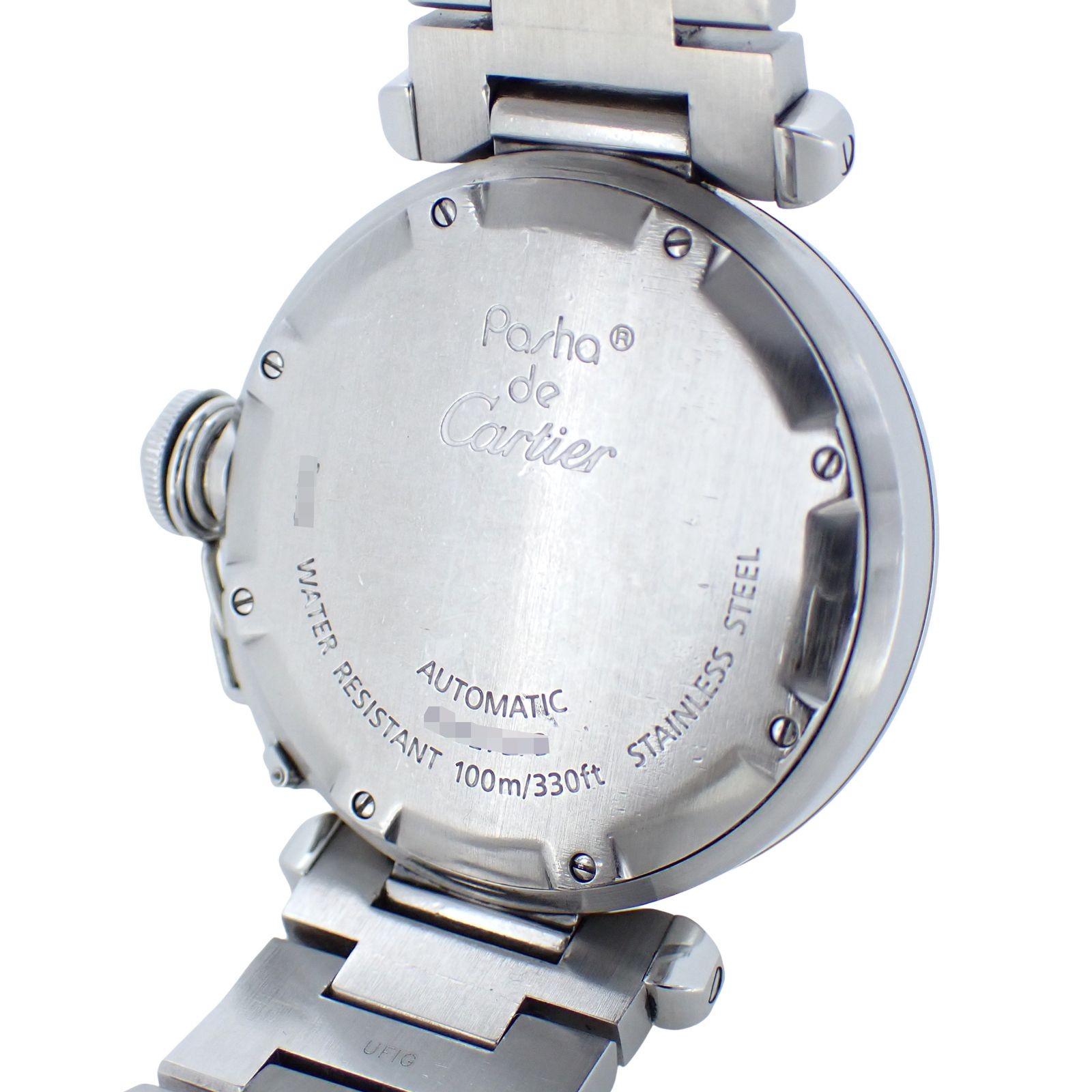 Cartier Watch Pasha C Big Date White Dial Silver W31055M7 Men’s Unisex w/Boxed