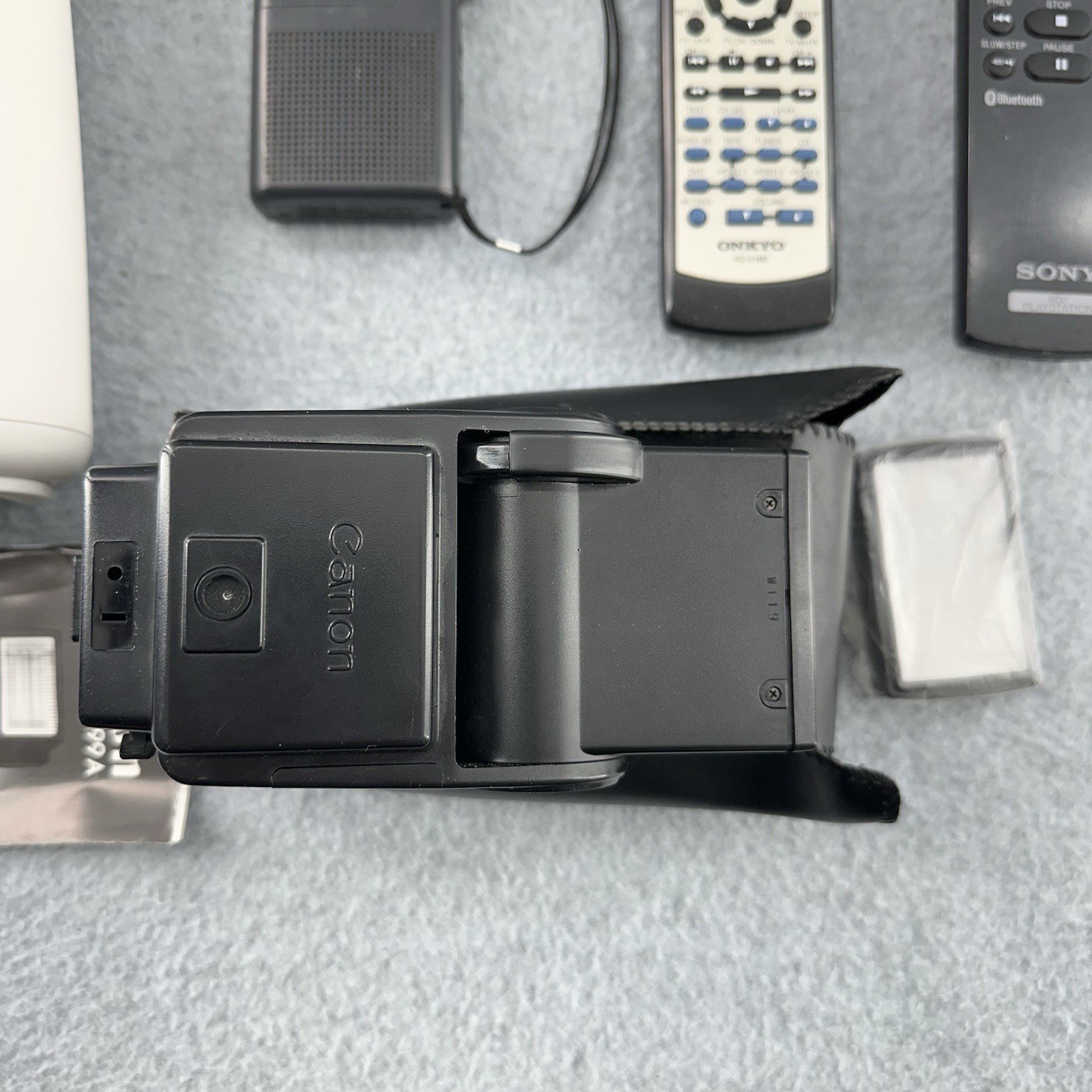 Mixed Lot Electronics UNTESTED Sony Canon Vizio Remotes Tablet Recorder Camera