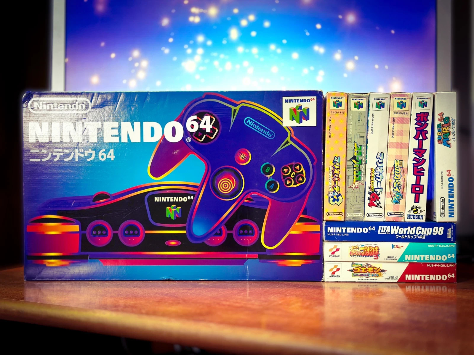 NINTENDO 64 BUNDLE 🌈RaRe🌈 Original Box Console & Games Mario Star-Fox