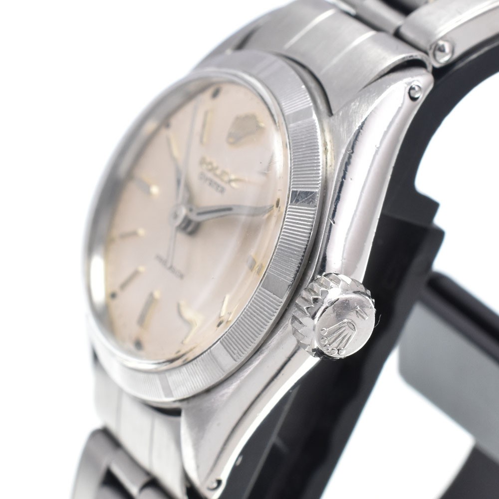 ROLEX Watch 6411 Oyster Precision Cal.1310 Silver Beige Manual Winding Women’s