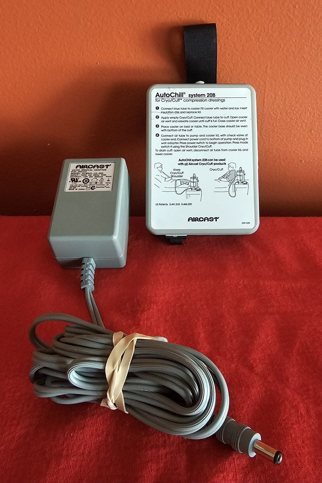 Aircast AutoChill System 20B Cryo/Cuff Compression Therapy Pump w/ Power Adapter