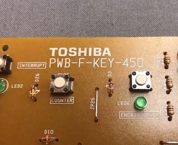 TOSHIBA eStudio 255 PWB-F-KEY-450 6LH39824000 KEYBOARD PANEL