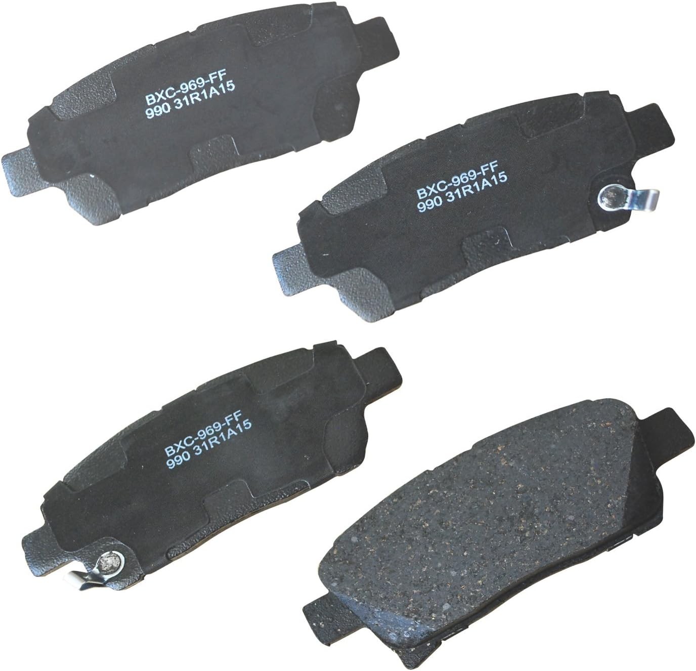 Bendix Premium SBC990 Ceramic Front Brake Pads for Scion iQ 2015-2013, xA 2004,
