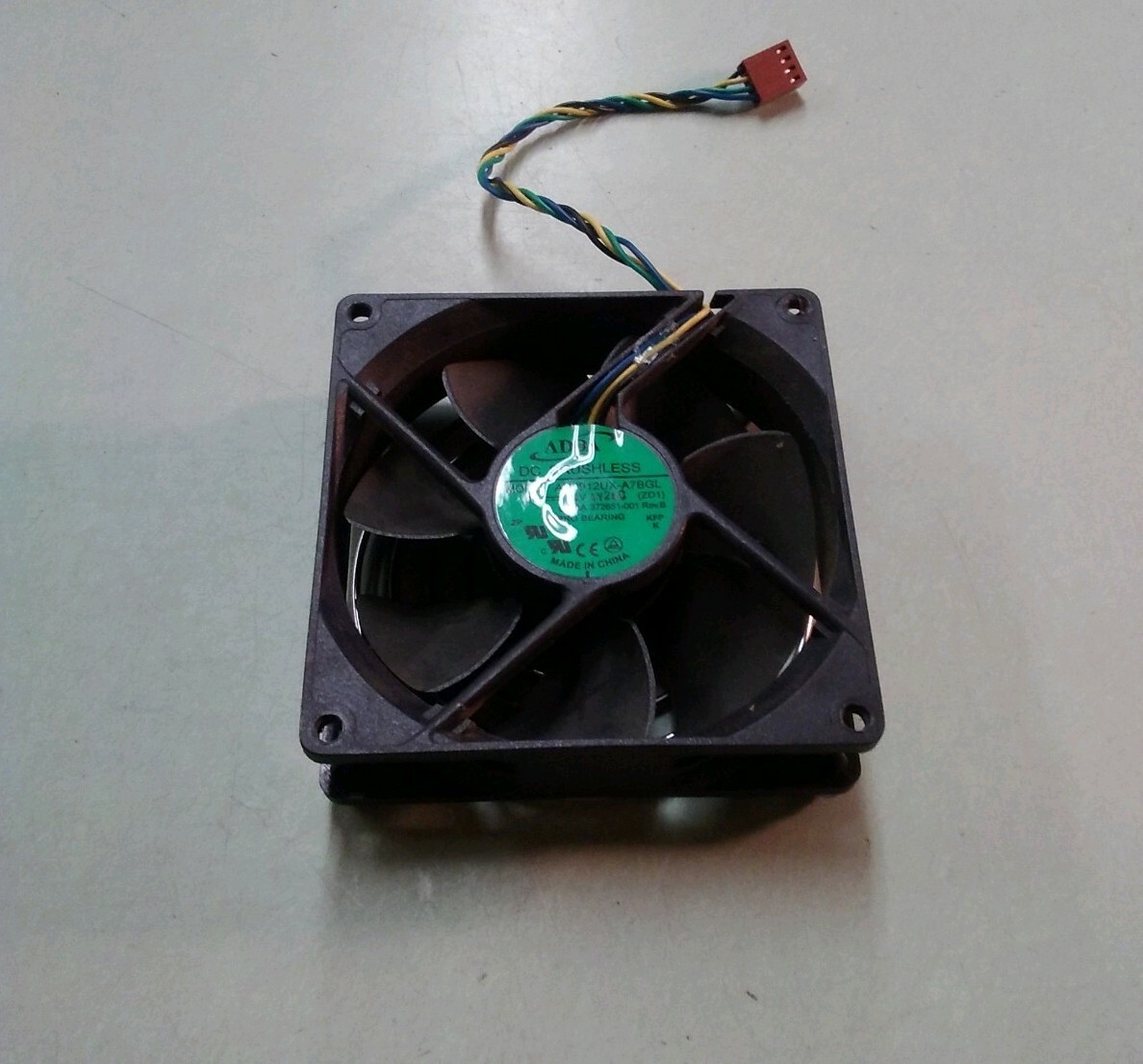 ADDA Model AD0912UX-A7BGL 12V 0.50A Hypro bearing fan 4 wire 4 pin