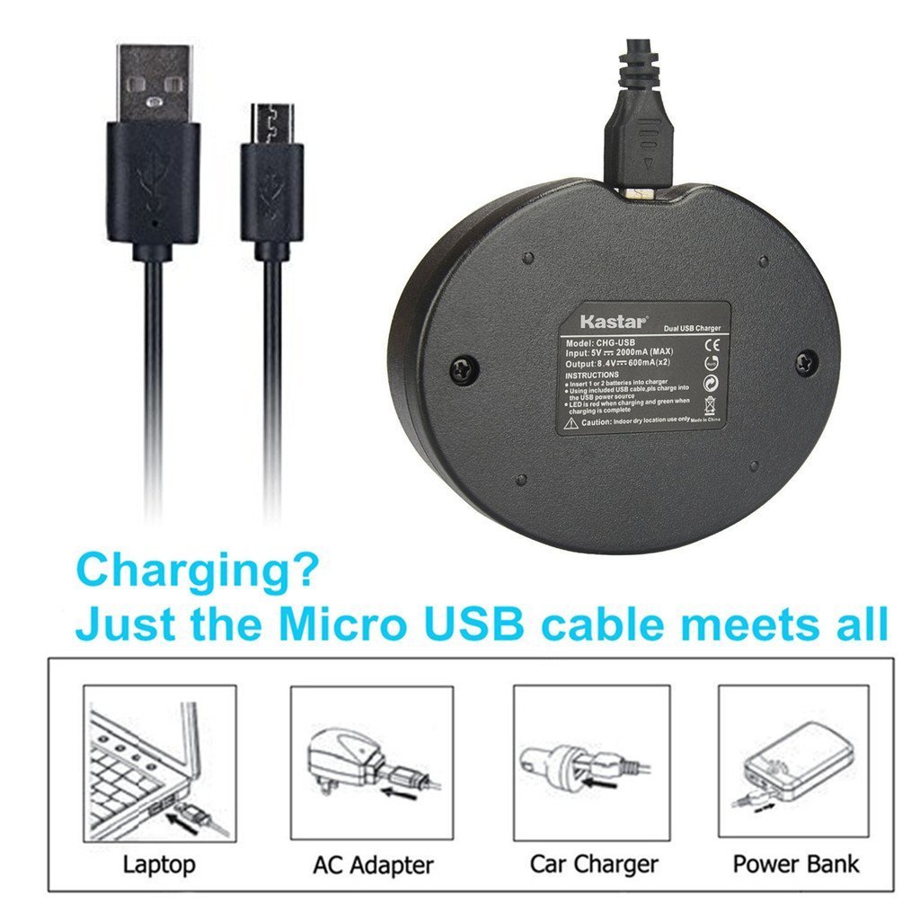 LPE6 Battery & Dual USB Charger for Canon EOS 5DS, 5DS R,5D Mark II,5D Mark III