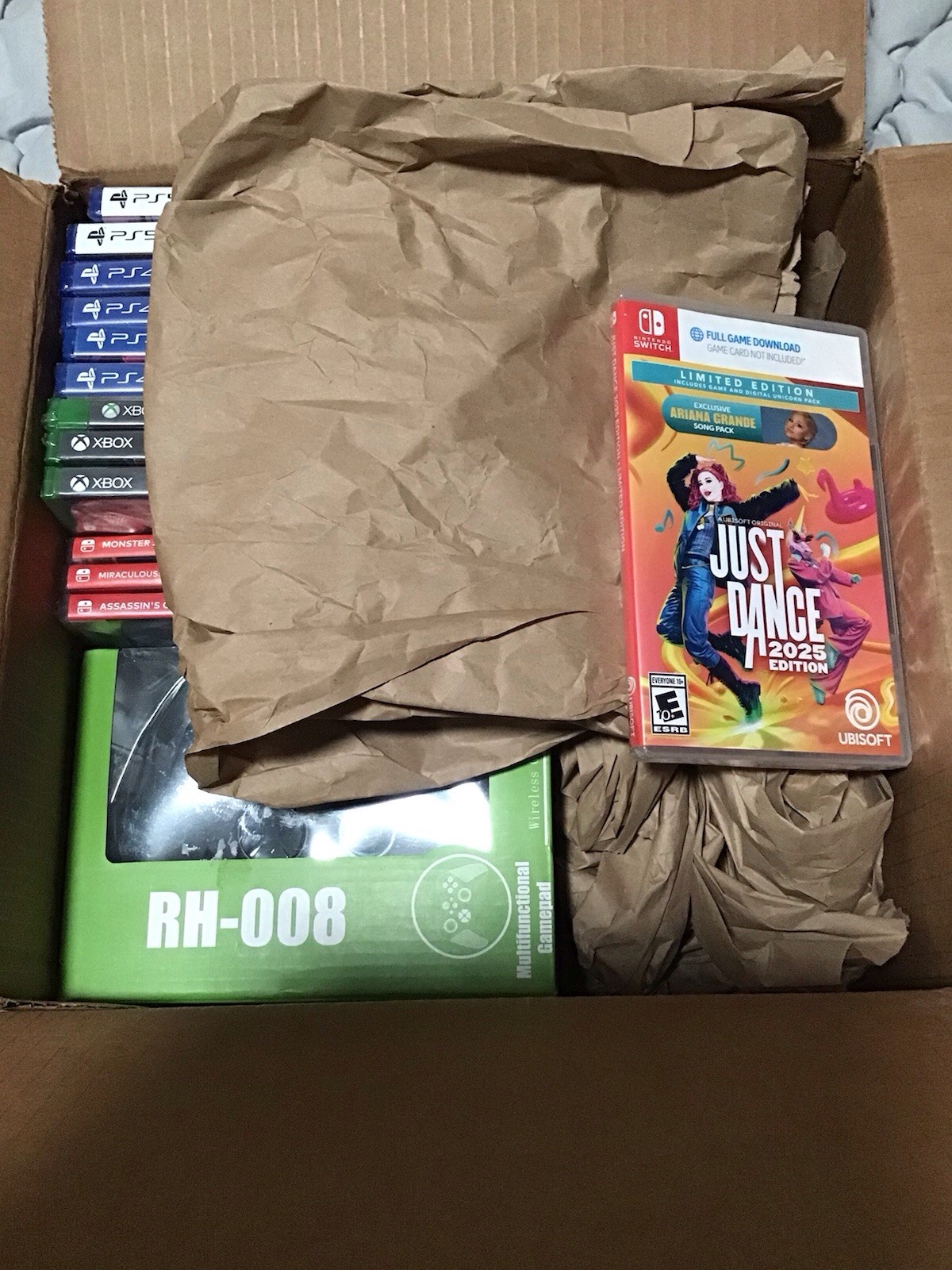 Mystery Box 12 Games PS4,PS5, Xbox, NS Plus 2 Giveaways Extra Game & Control #12