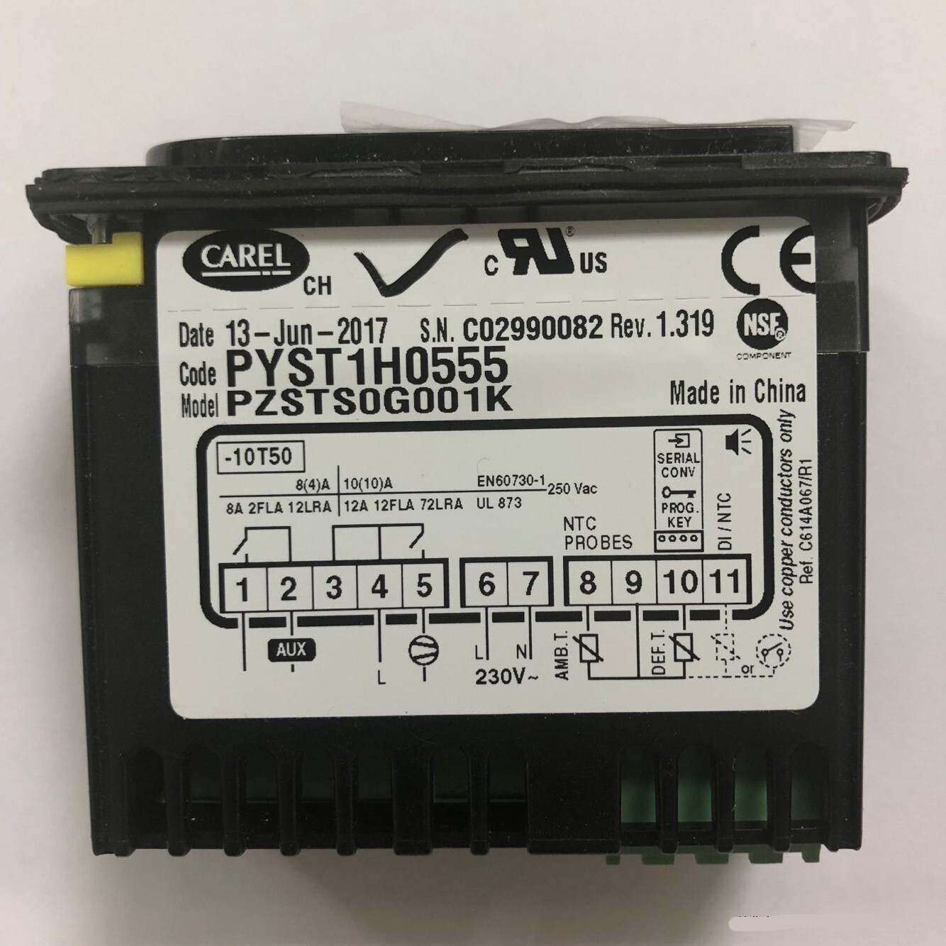 1PC CAREL PYST1H0555 PZSTS0G001K PZSTSOGOO1K PJEZS0G000 Temperature Controller