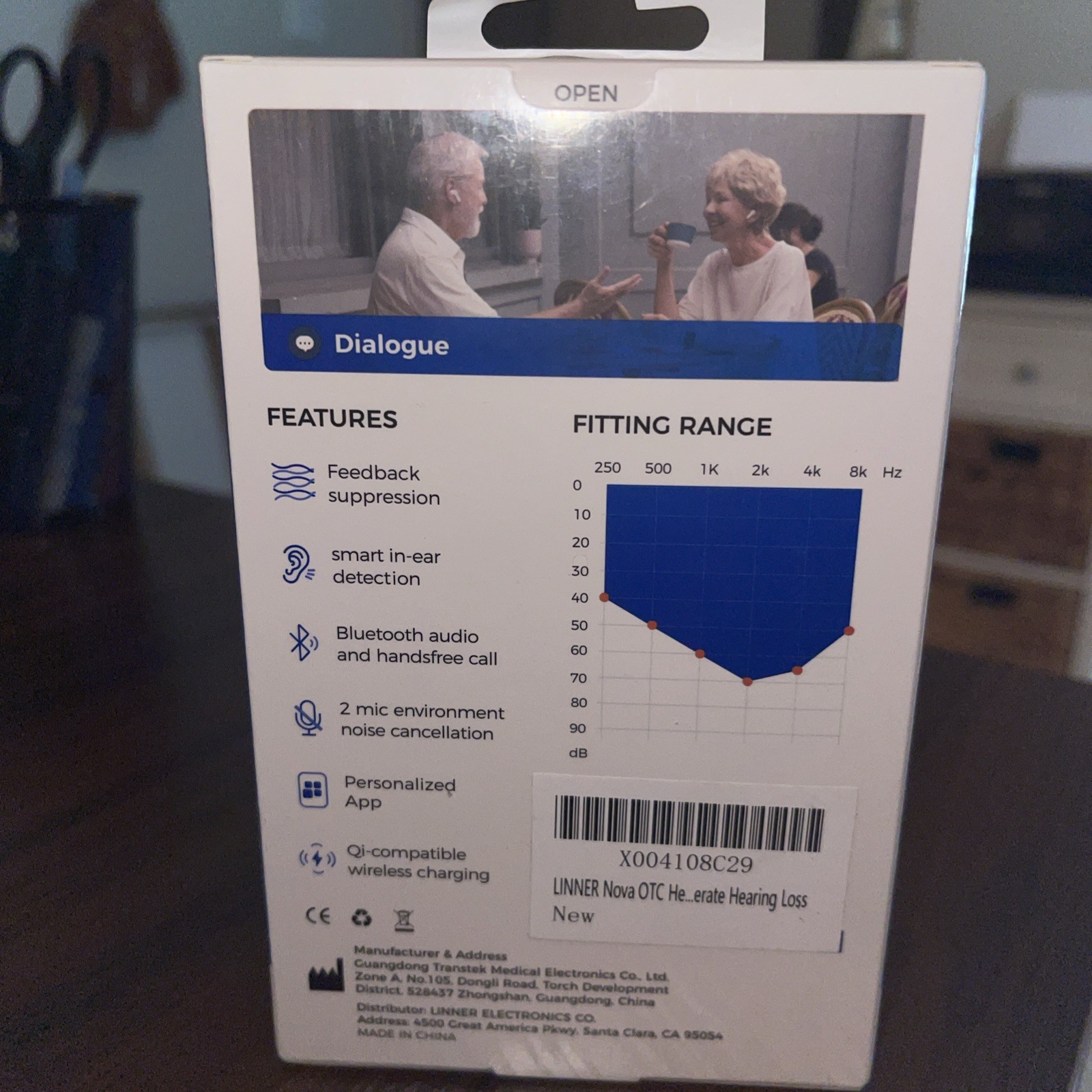 Linner Nova Noise Canceling Bluetooth Hearing Buds SEALED