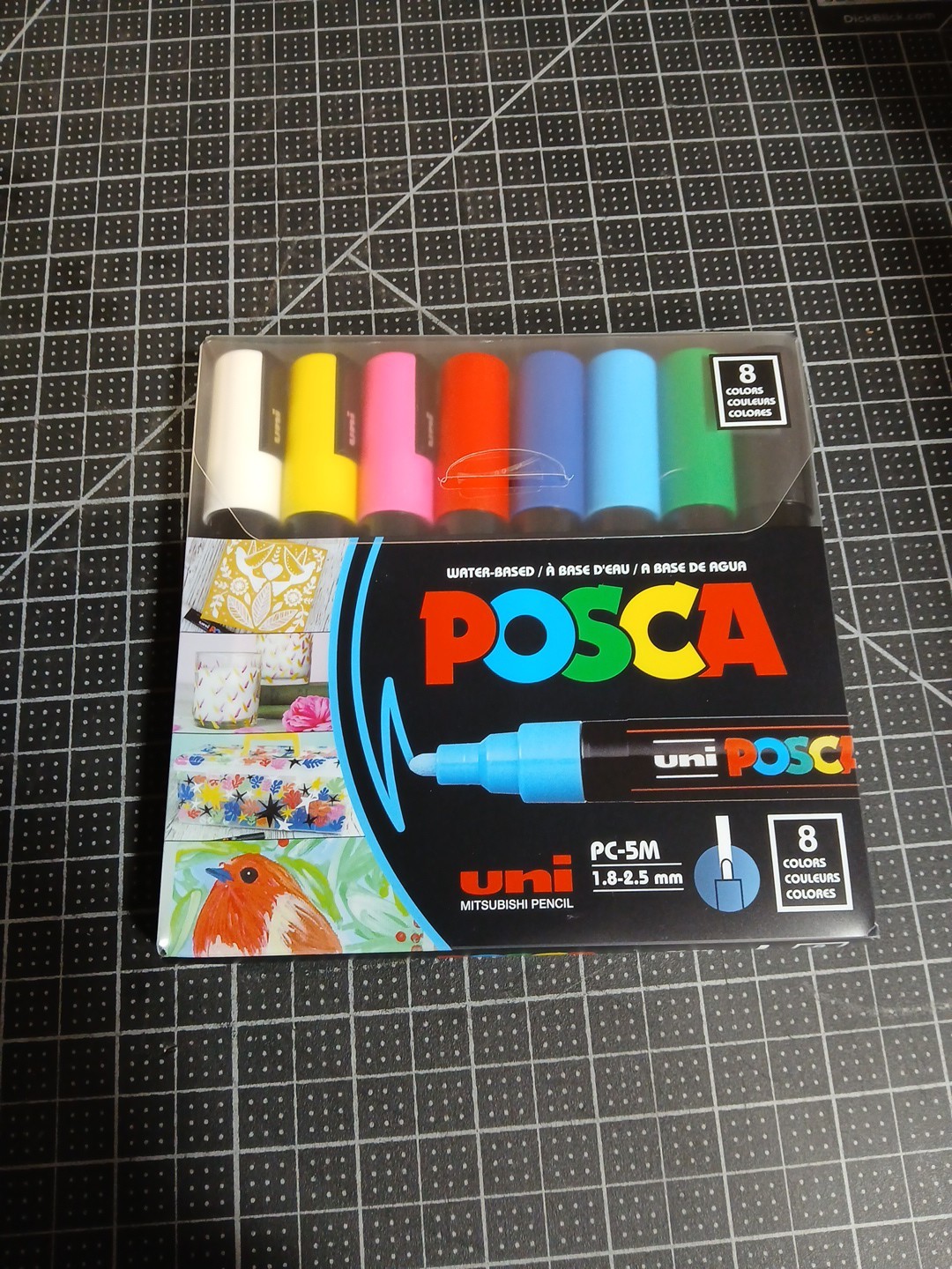 PC-5M Medium Bullet Paint Marker Set (8-Colors)