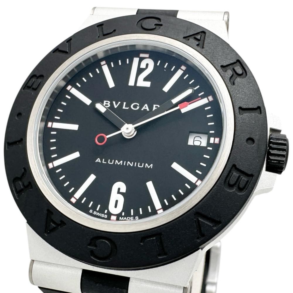 BVLGARI Aluminum BB40AT/103445 Watch Aluminum Rubber Automatic Case Accessary