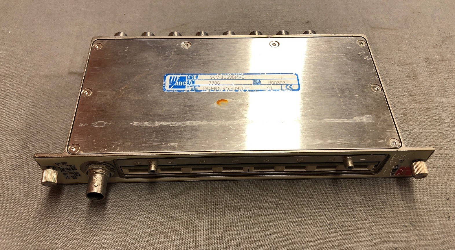 ADC RF WORx 8:1 SPLITTER 5-1000 Mhz SCV-1008BMPS NO FUSES