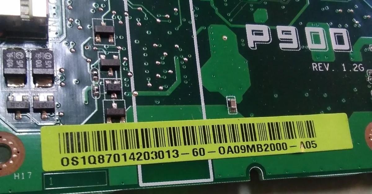 Asus 900 Main BOARD P900 OM/900MHz 60-OA09MB2000-A05 08G2009PA12Q CPU SLAFK