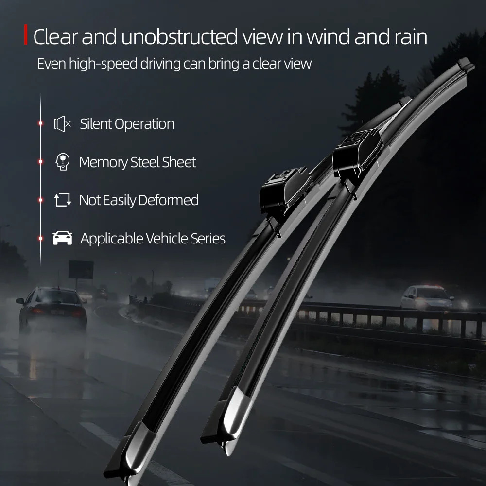 1set Front & Rear Windshield Wiper Blades Windscreen Wipers For Toyota Auris Tou