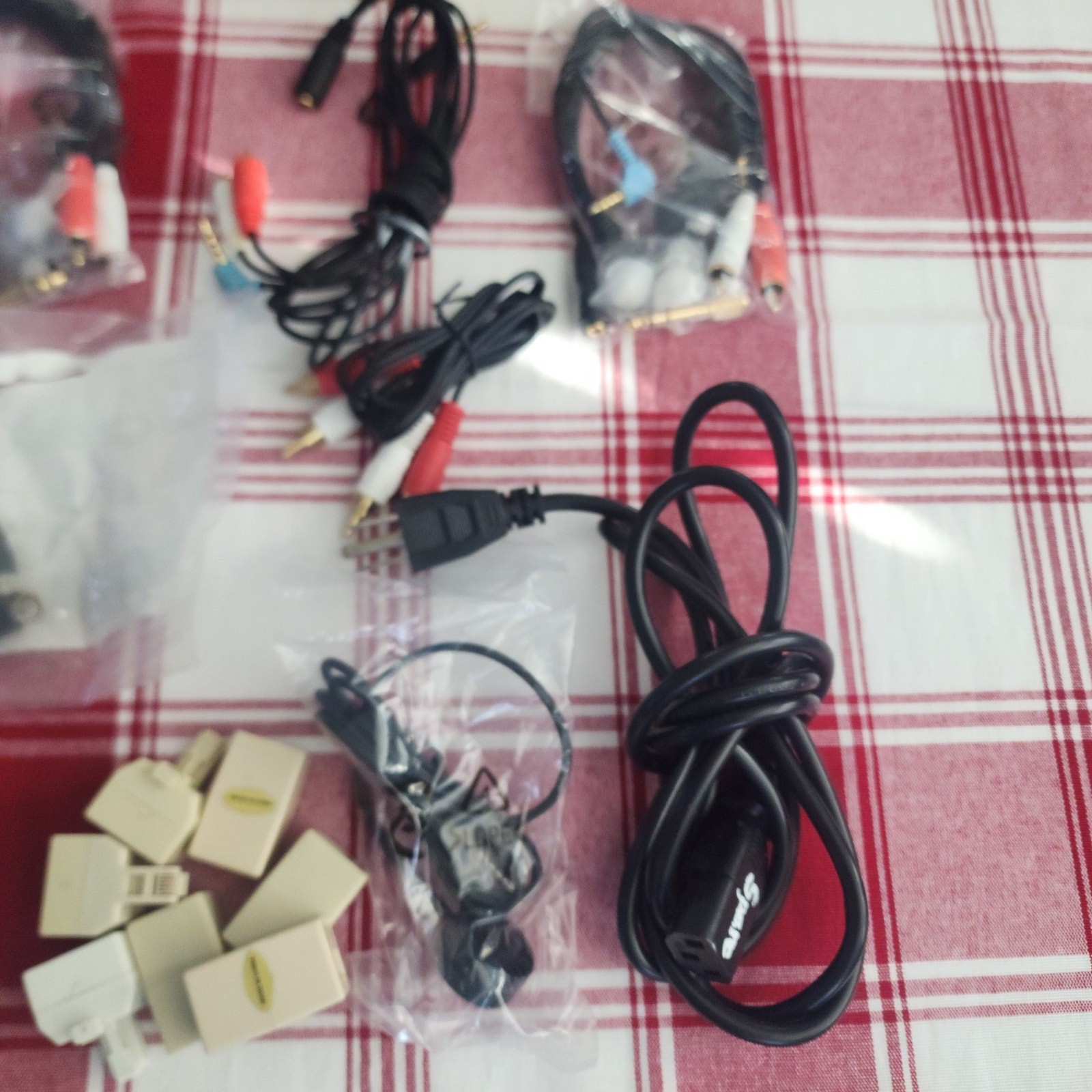 9 lb Electronics Lot – Cables Chargers Adapters Parts Mixed Tech Box AS‑IS