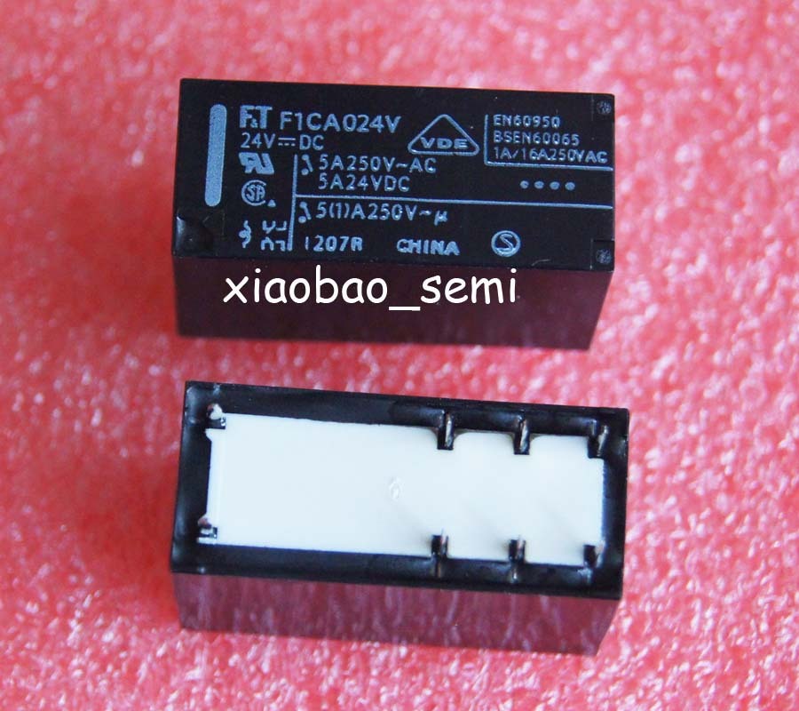 10PCS F1CA024V FTR-F1CA024V 24VDC ORIGINAL FUJITSU Relay 8pins