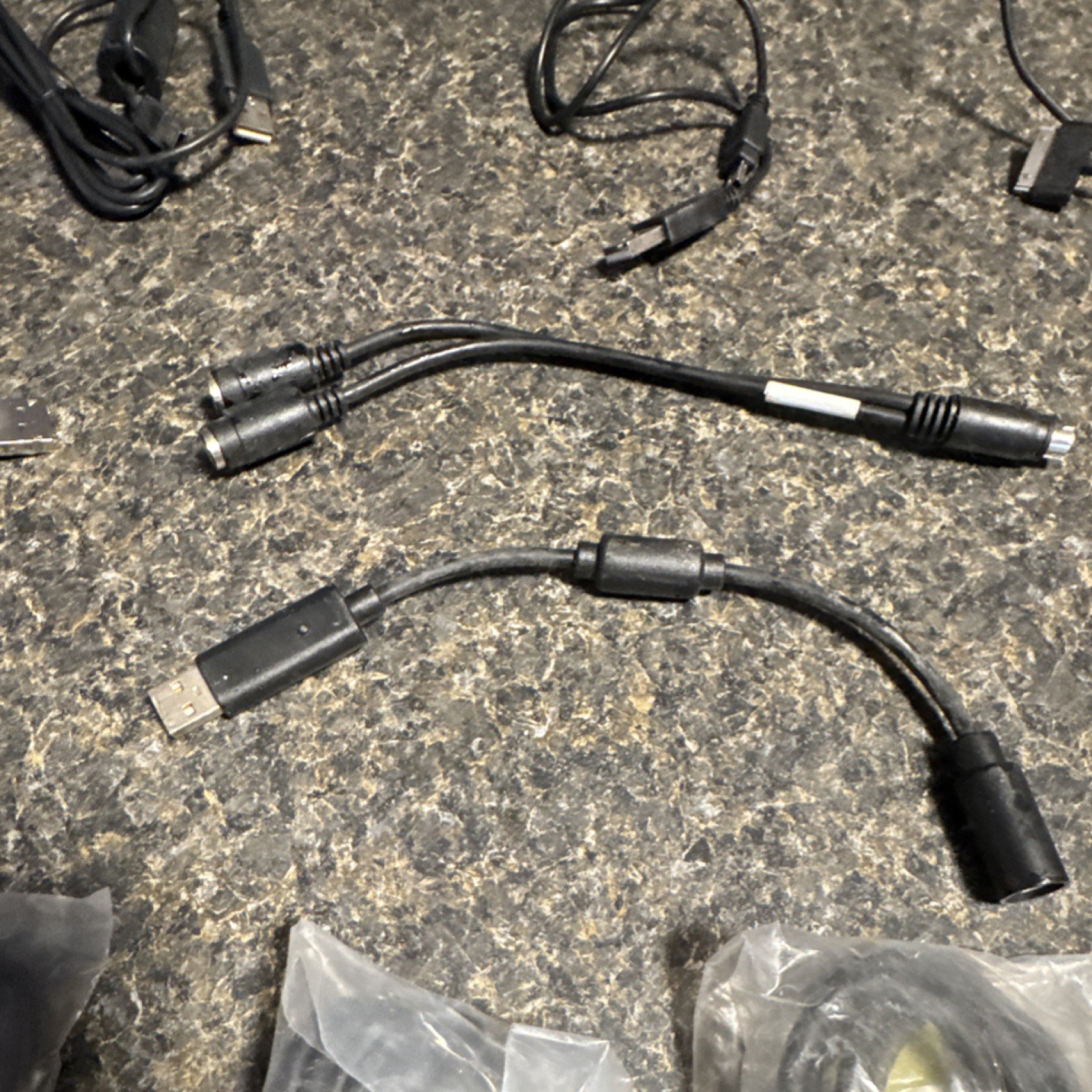 Logitech Cable Lot with Various Connectors – USB, Audio, Video, Power, Docking