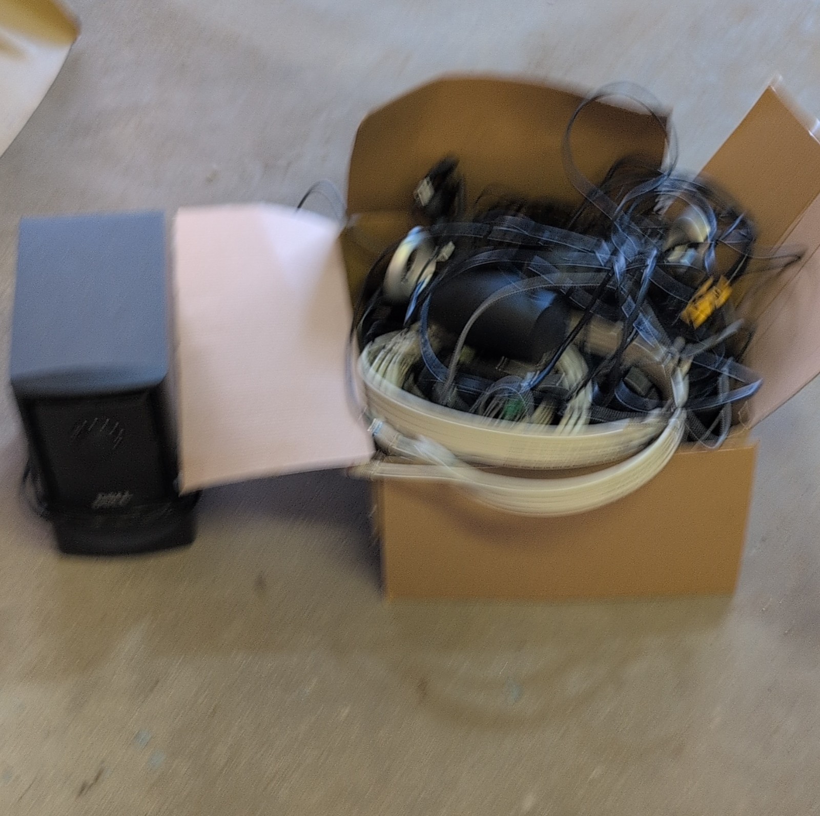 Mixed Electronics Lot – Speakers, Cables, Power Adapters Included