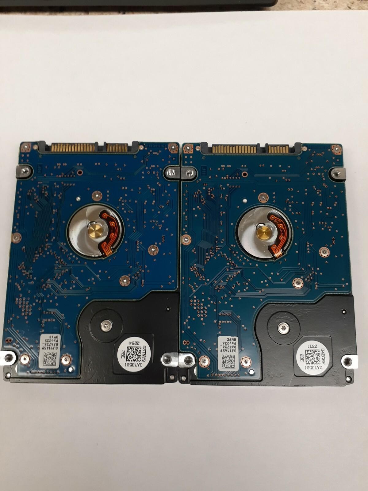 (2) Hitachi 5K750-500 – 500GB 2.5″ SATA Laptop Hard Drive HDD 0J27701 DOD WIPED
