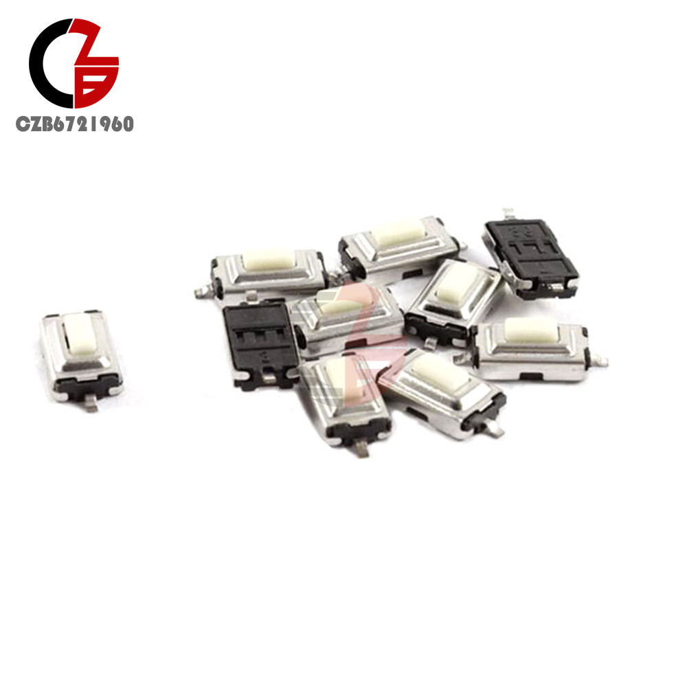 200pcs 3x6x2.5mm Tactile Push Button Switch Tact Switch Micro Switch 2 Pin SMD