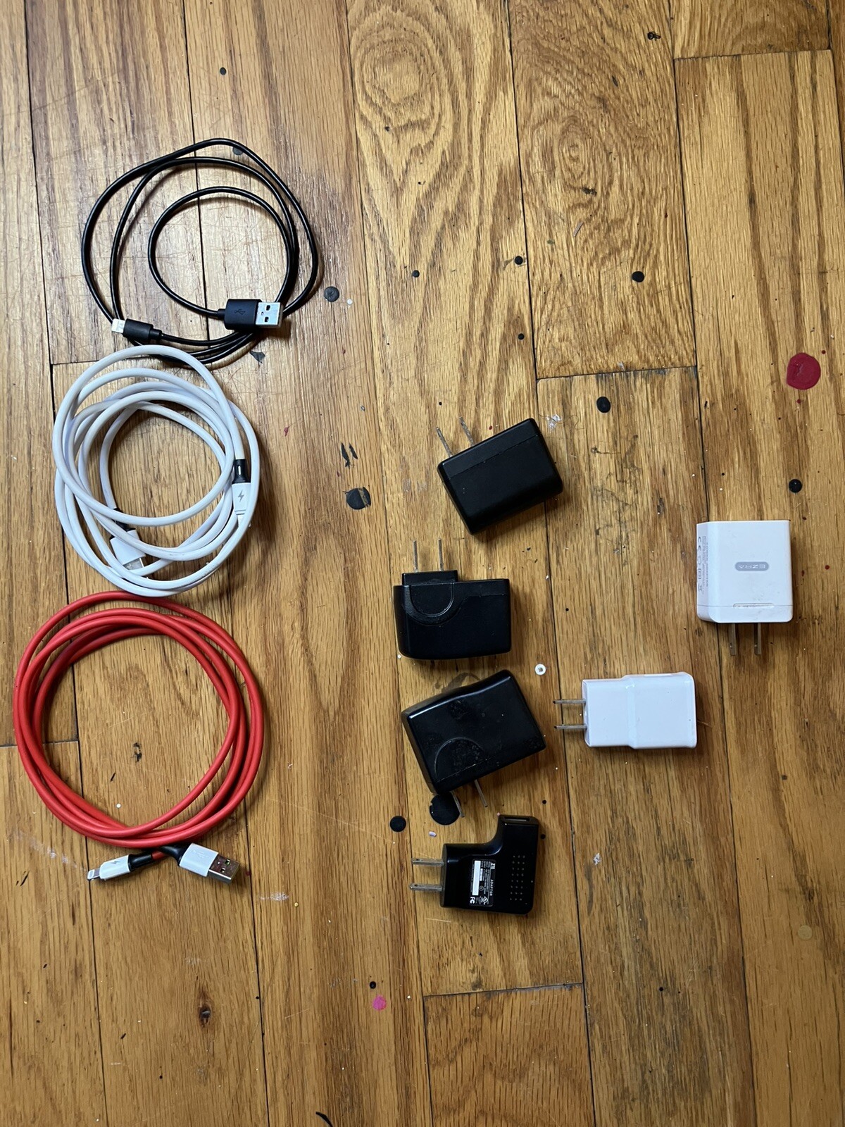 Bag Of Miscellaneous Gadget Cords And Chargers