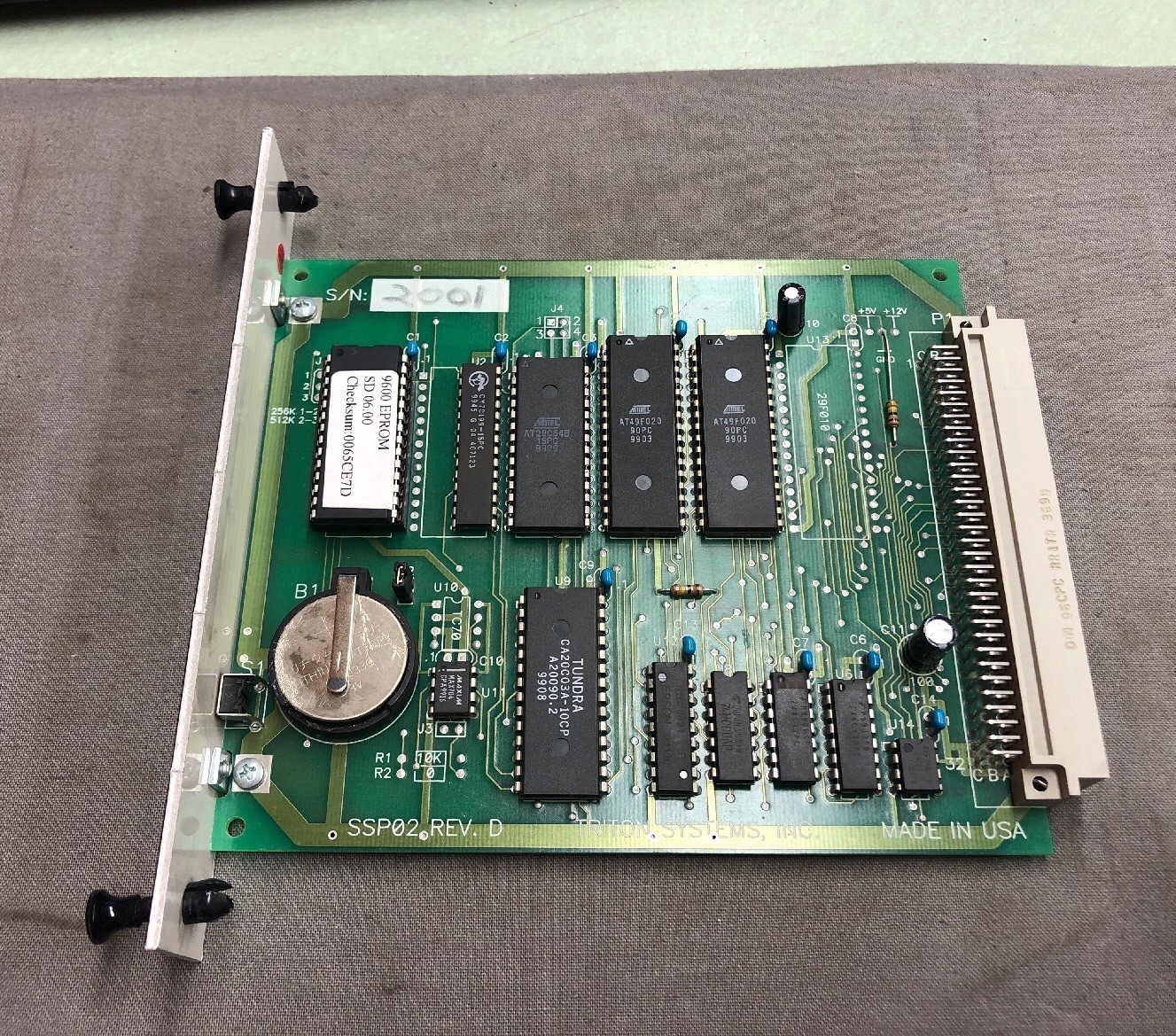 TRITON SYSTEMS MEMORY MODULE MODULE PLC SSP02 REV. D 9600-2002