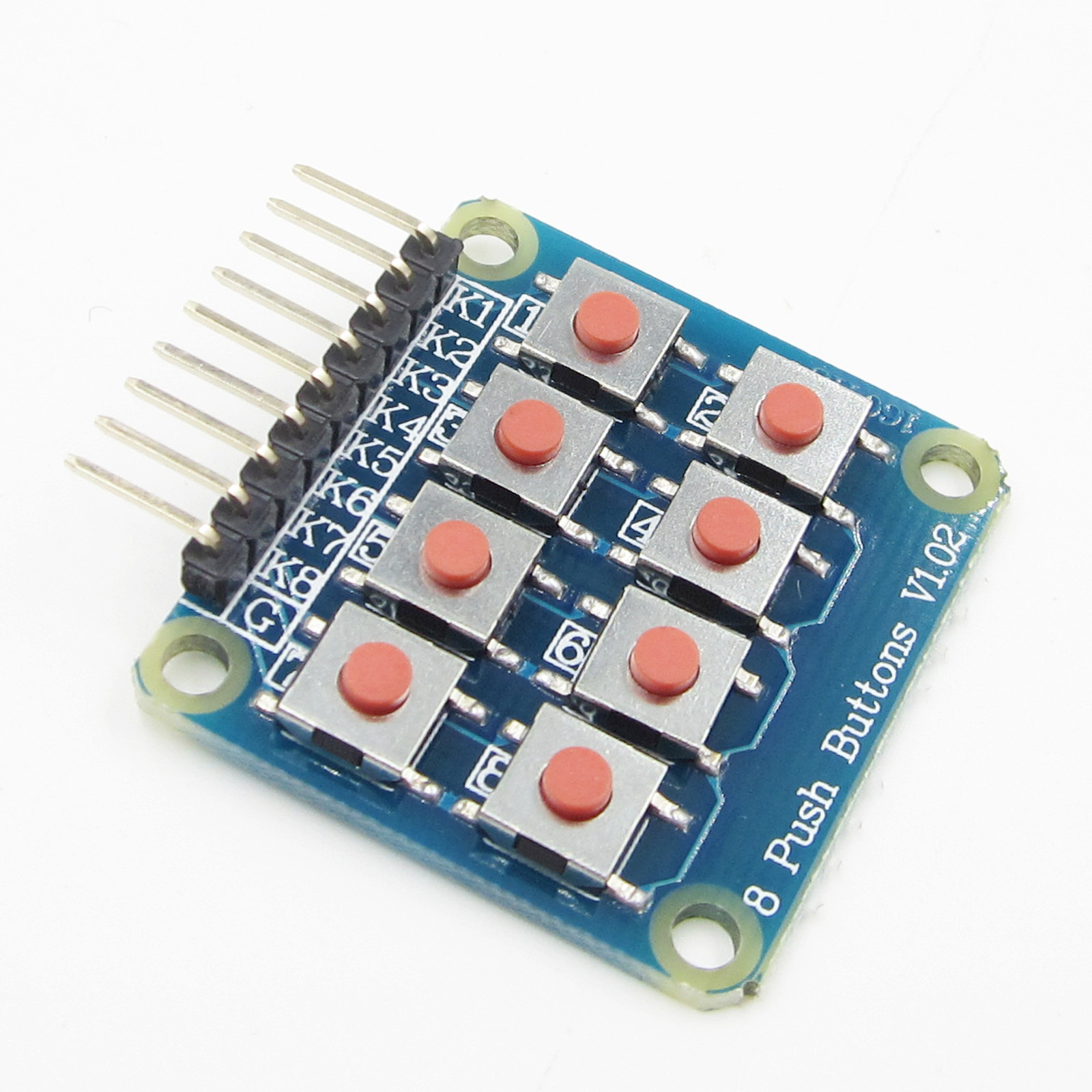 Keyboard Board Matrix 8 Keypad Module 8 Button Tactile Switch for Arduino