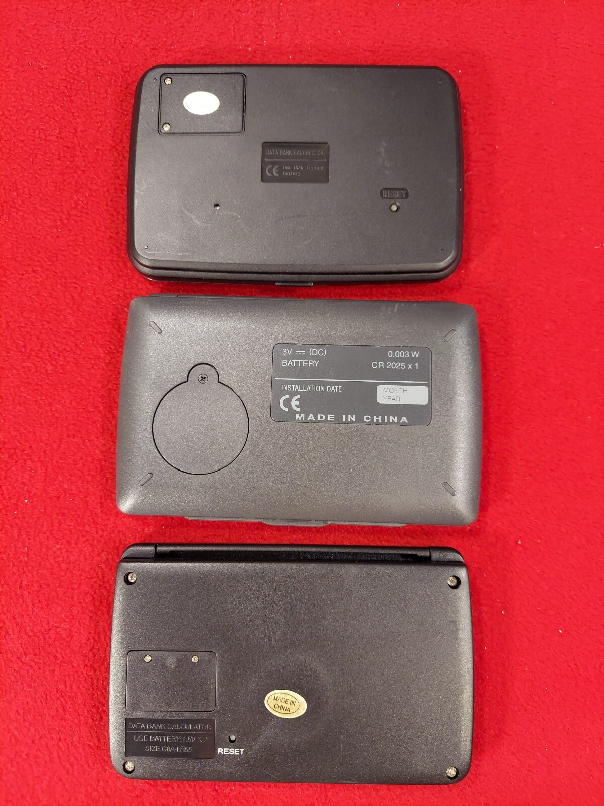 Lot Of 3 Pocket Electronic Organizers UNTESTED PARTS ONLY