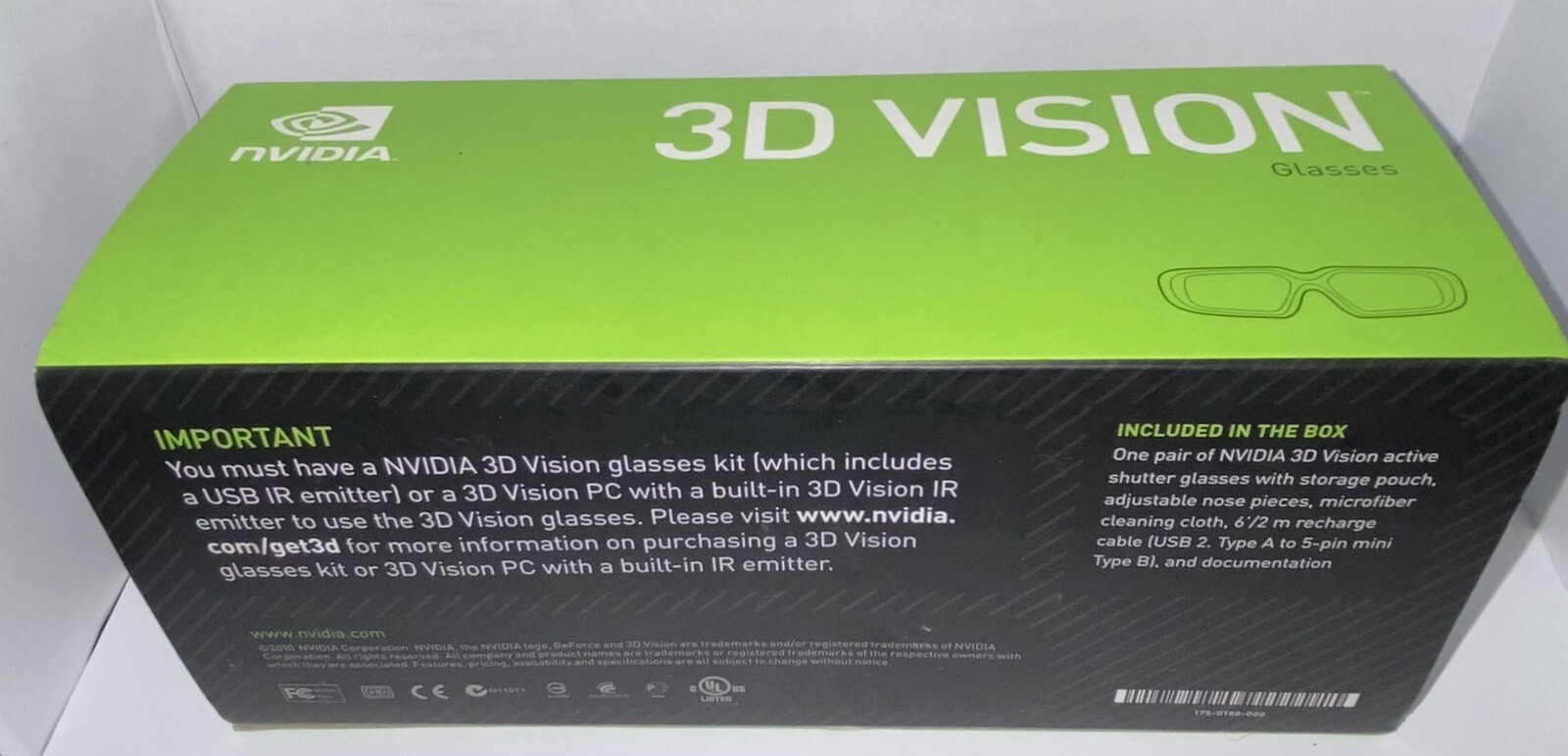 nVIDIA 3D Vision Stereoscopic Extra Pair 3D Glasses 942-10701-0001-002