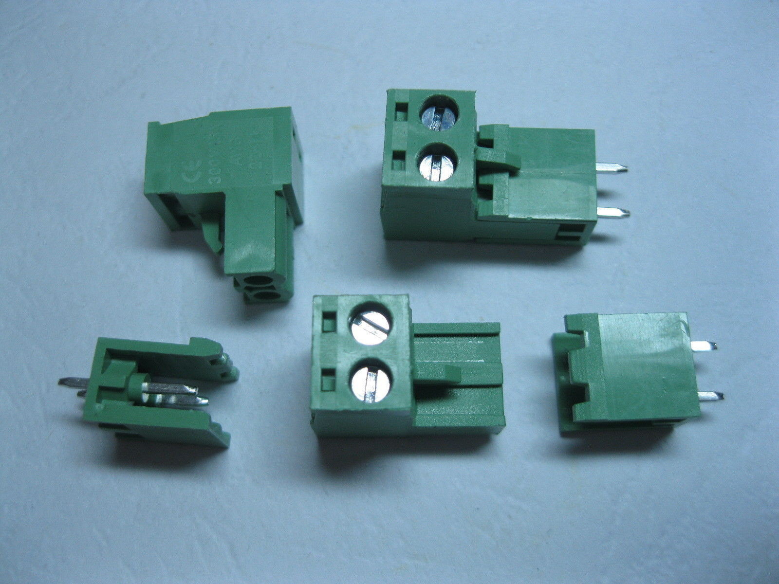 500 pcs 2pin/way 5.08mm Screw Terminal Block Connector with Straight pin New