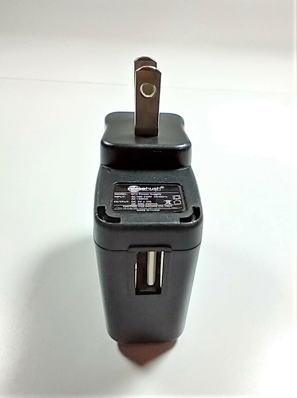 N12 Genuine USB Home Wall Charger, Input: AC 100-250V, 150mA By NoiseHush