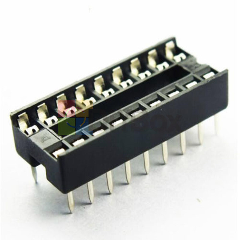 50PCS 18-Pin IC Socket PCB Mount Connector DIP-18 Dip Dil DIY Develope