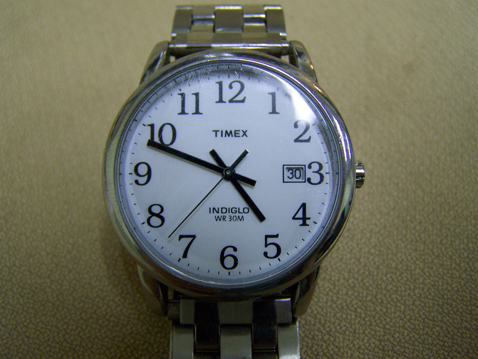 Timex Classic Expander Stainless Steel Strap Indiglo Watch