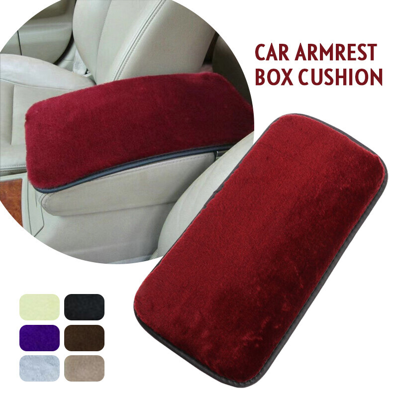 Hot Car Armrest Cushion Cover Warm Mat Center Console Box Pad Protector